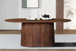 Eetkamertafel River Ovaal Lichtbruin 200 cm