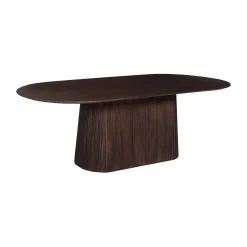 Eetkamertafel River Ovaal Donkerbruin 230 cm