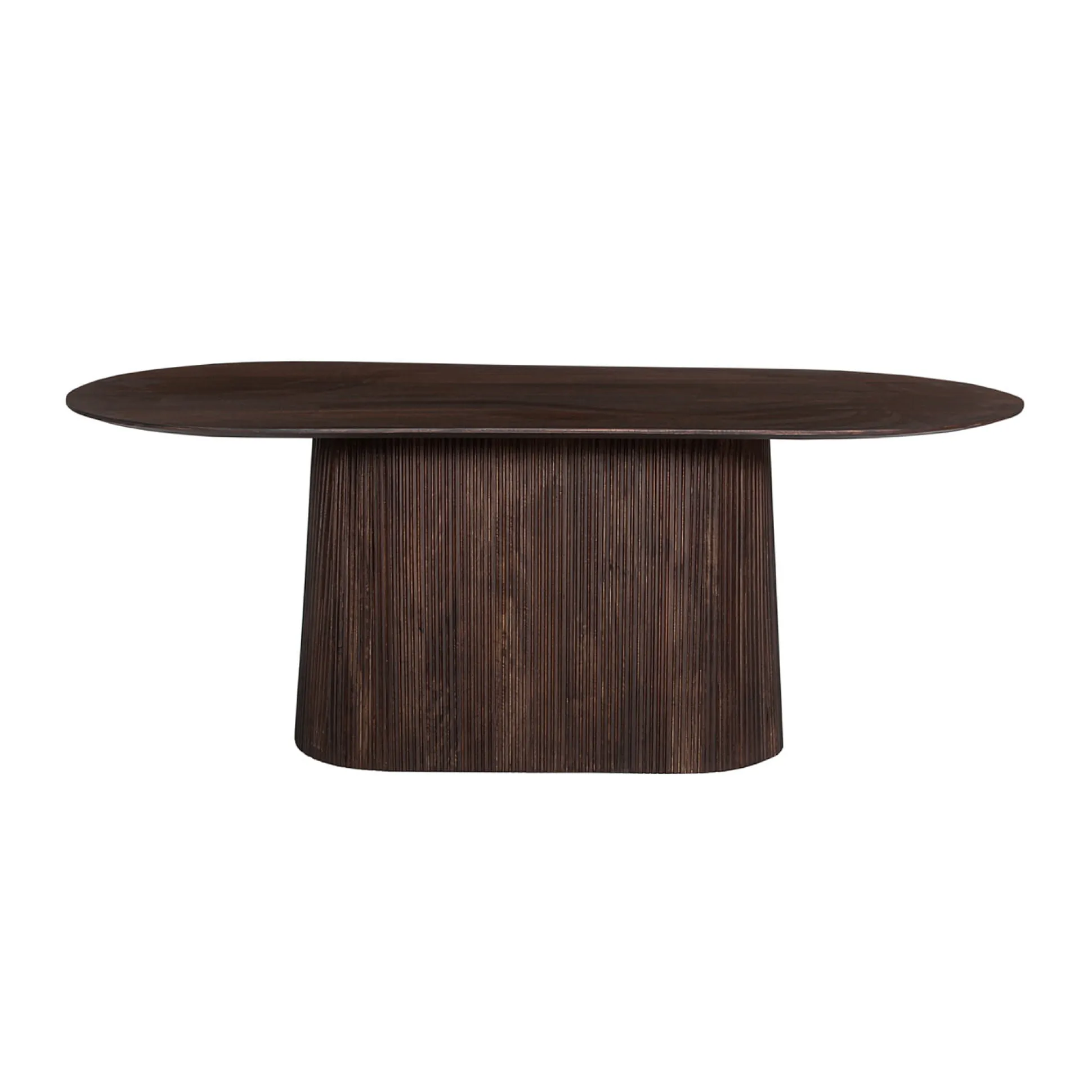 Eetkamertafel River Ovaal Donkerbruin 200 cm