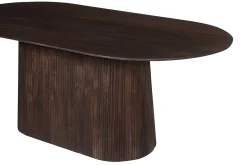 Eetkamertafel River Ovaal Donkerbruin 200 cm