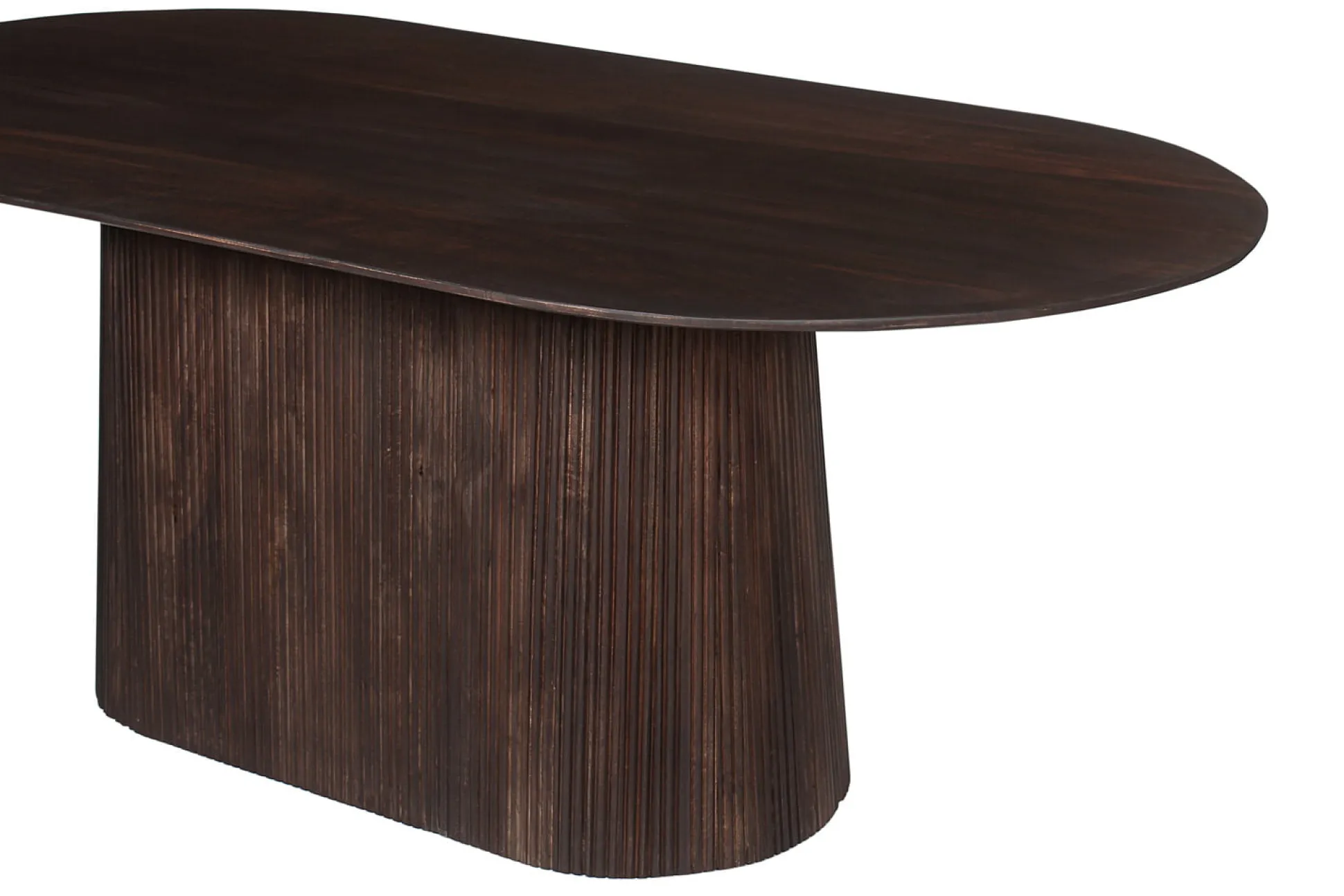 Eetkamertafel River Ovaal Donkerbruin 200 cm