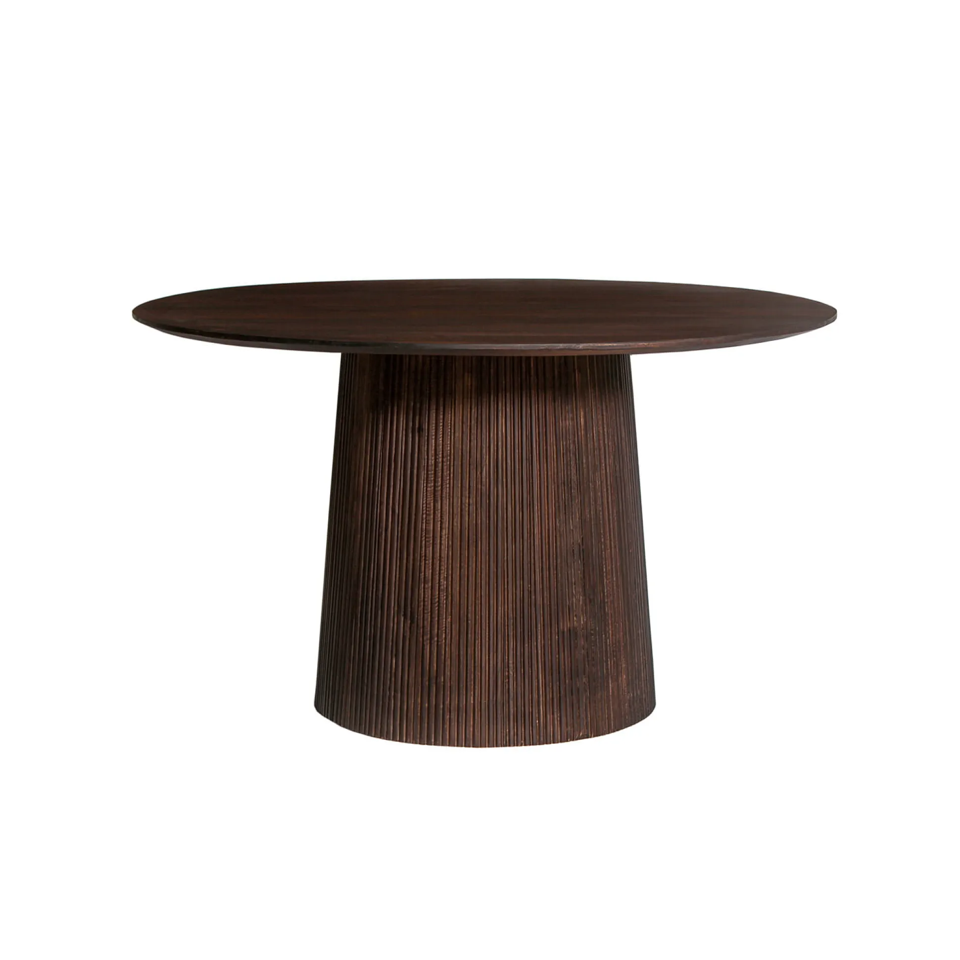 Eetkamertafel River Rond Donkerbruin 130 cm