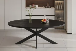 Eetkamertafel Scarlett Magnolia Zwart 200 cm