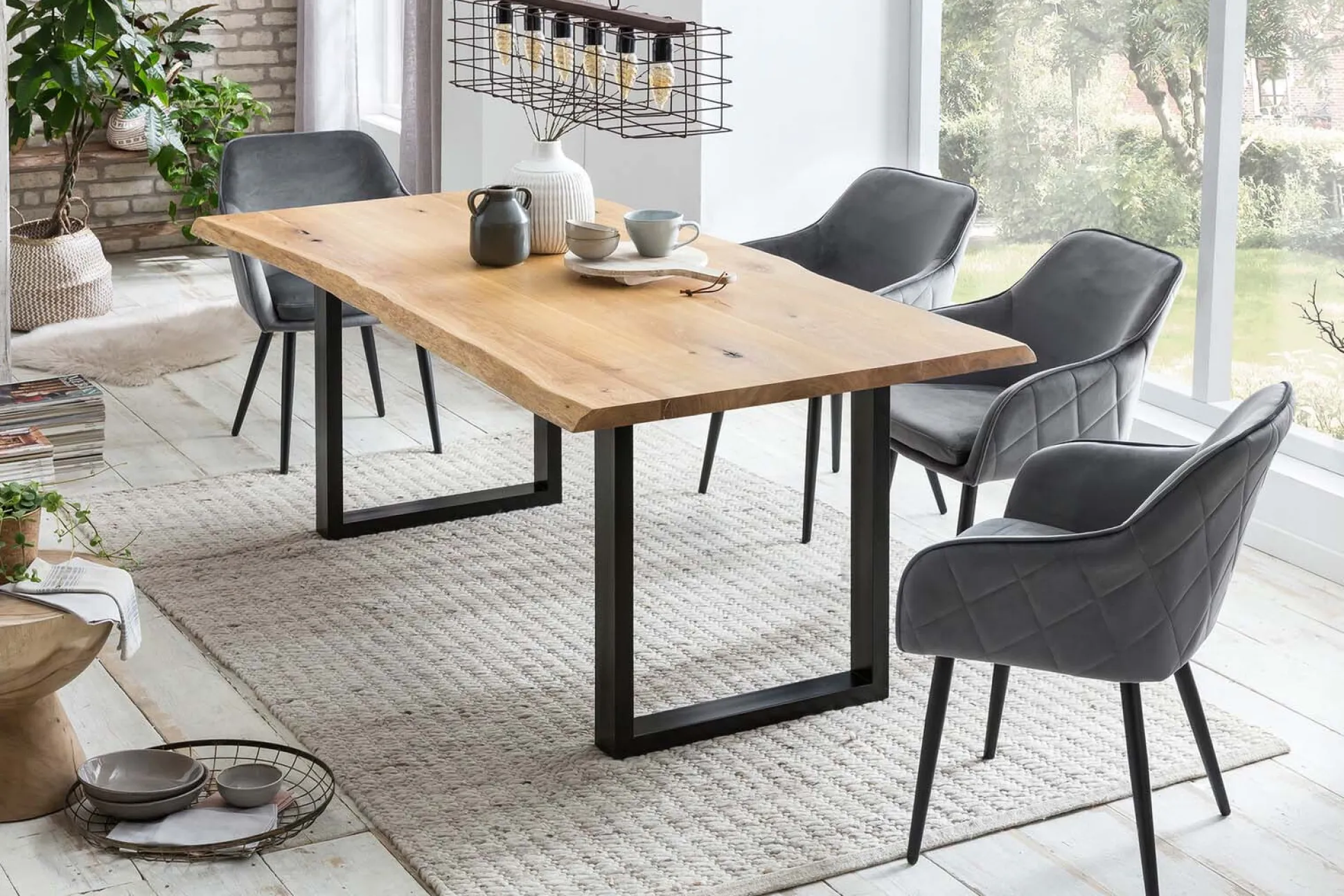 Eetkamertafel Zack Eiken 180x90cm