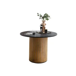 Eettafel Bowie Zwart Rond 120cm