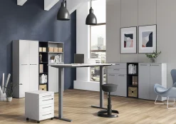 Elektrisch Bureau Ergonoma Lichtgrijs 180 CM