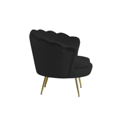 Fauteuil Chanelle Velvet Zwart