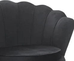 Fauteuil Chanelle Velvet Zwart