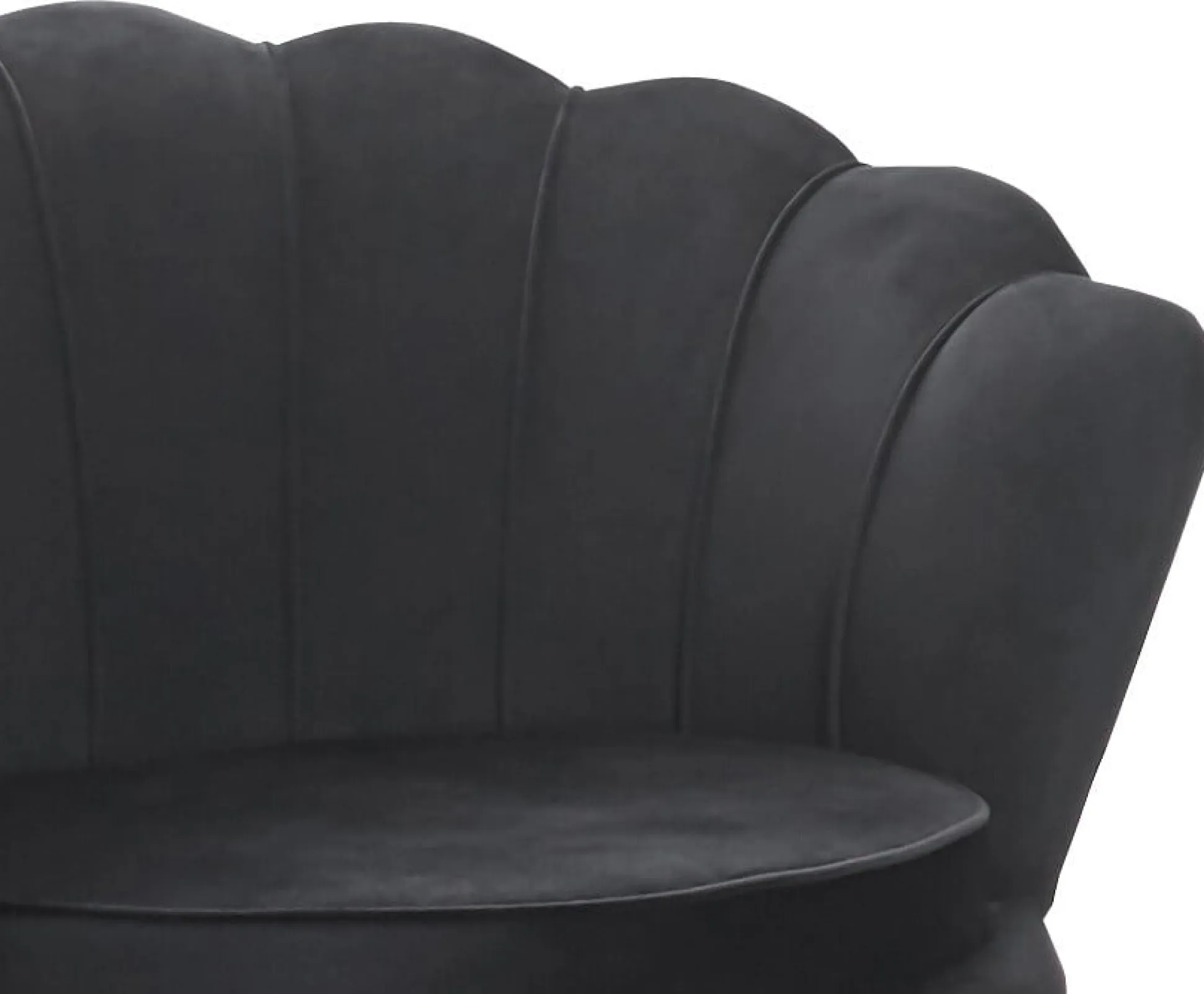 Fauteuil Chanelle Velvet Zwart