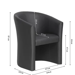 Fauteuil Steven Zwart Kunstleer