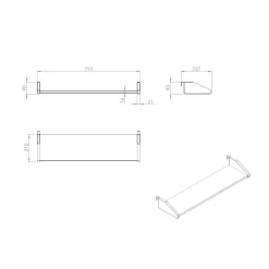 Hangplank Charlie Grijs Grenen