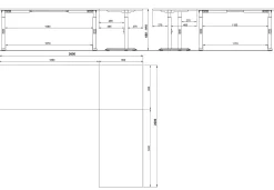 Hoekbureau Galileo Wit 260 x 220 cm