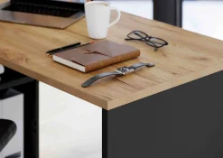 Hoekbureau Rio Grafiet Eiken