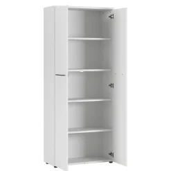 Hoge dichte kantoorkast Ergonoma Lichtgrijs