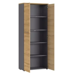 Hoge dichte kantoorkast Ergonoma Eiken