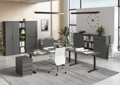 Hoge dichte kantoorkast Galileo Grafiet