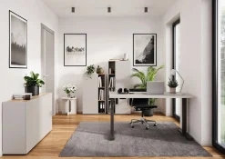 Hoge kantoorkast Orlando Kasjmier 145 cm