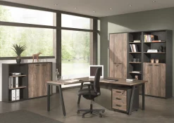 Hoge open kantoorkast Roland Vintage