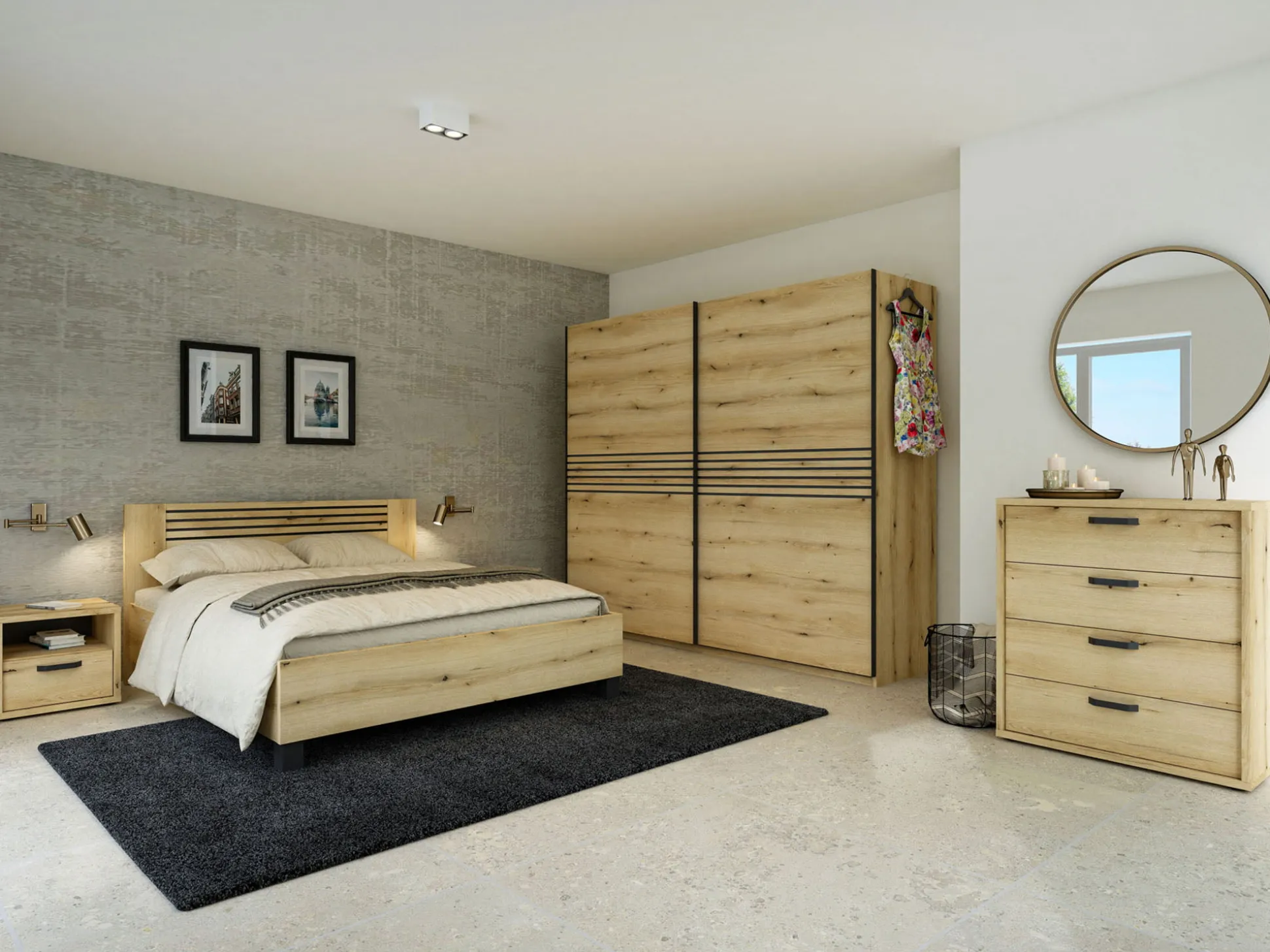 Hoge open kast Mekong Eiken