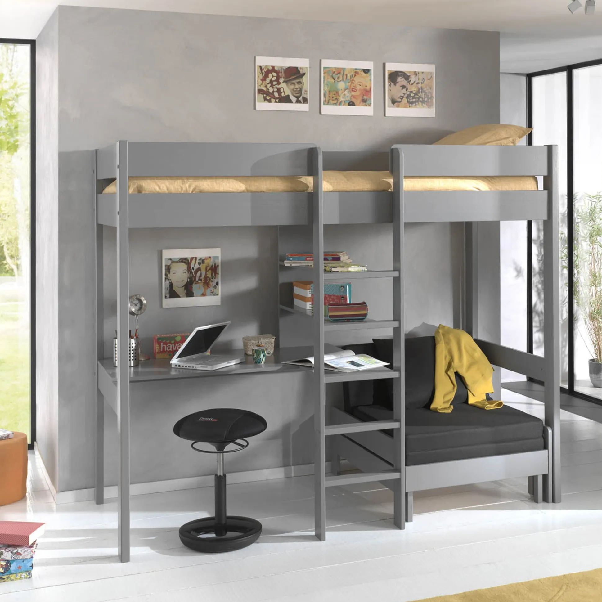 Hoogslaper Cas Grijs 2