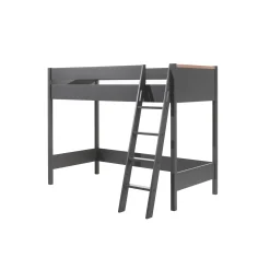 Hoogslaper Dex Grenen Antraciet 90×200 cm