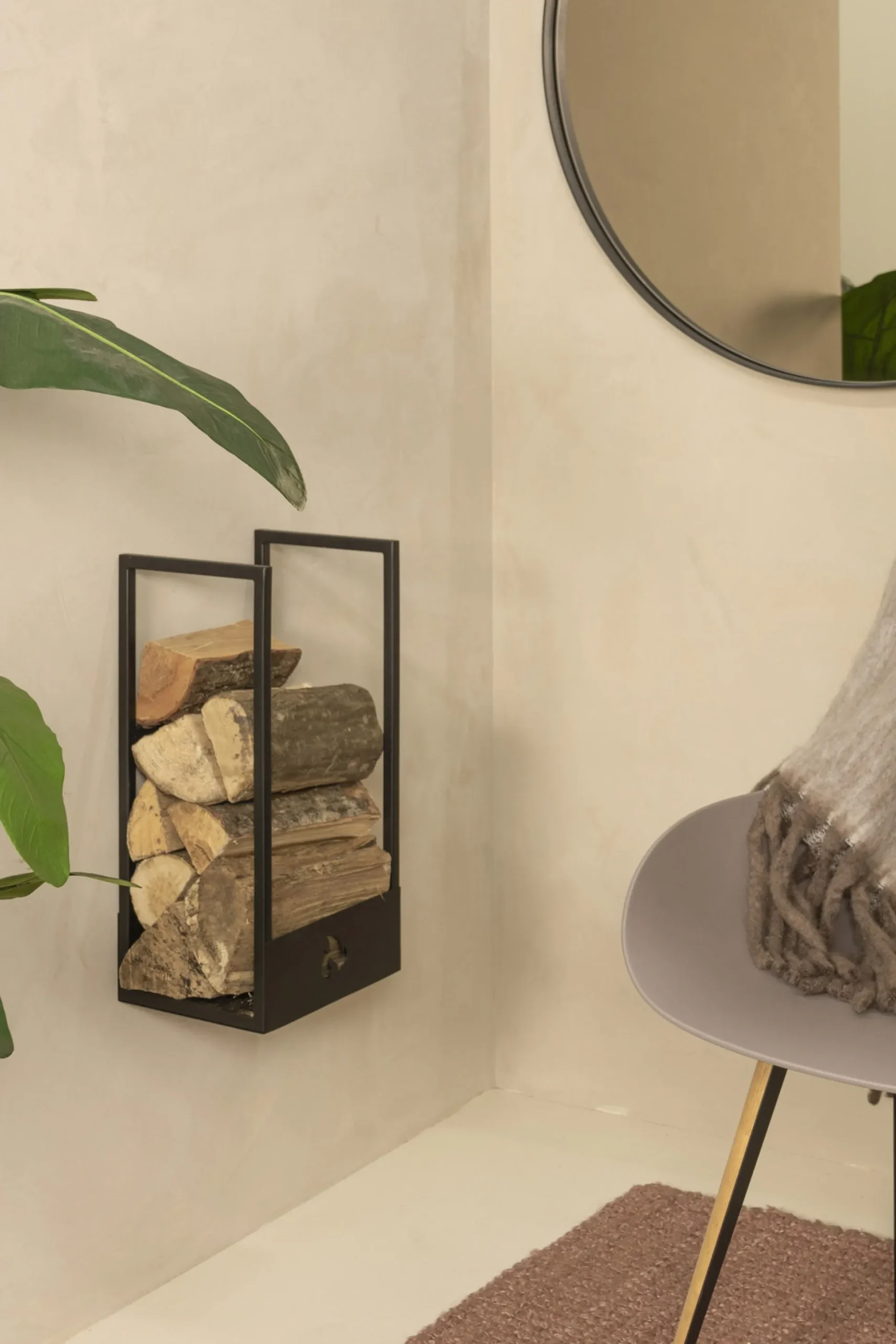 Houtrek Scott Zwart 50cm