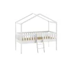 Huisbed Bibi Grenen Wit 90×200 cm – Met ladder