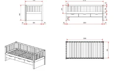 Kajuitbed Seppe Wit – Met laden