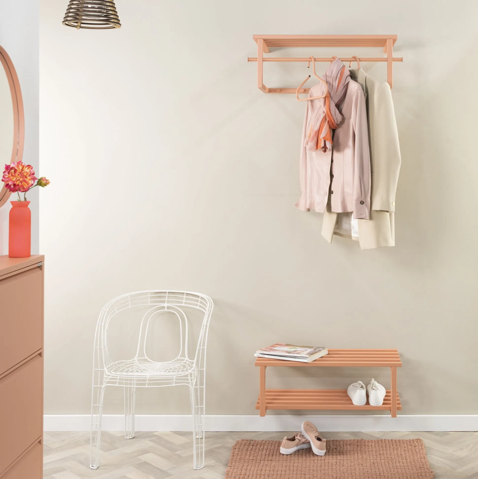 Kapstok Erwin-1 Terracotta