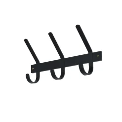 Kapstok Gilbert Zwart 3-haaks