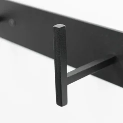 Kapstok Lux Zwart 3-haaks