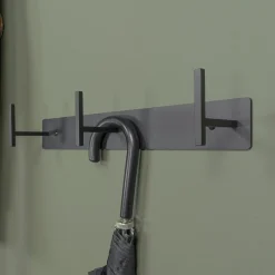 Kapstok Lux Zwart 3-haaks