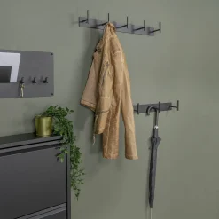 Kapstok Lux Zwart 3-haaks