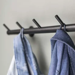 Kapstok Montana Zwart 5-haaks