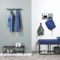 Kapstok Montana Zwart 5-haaks