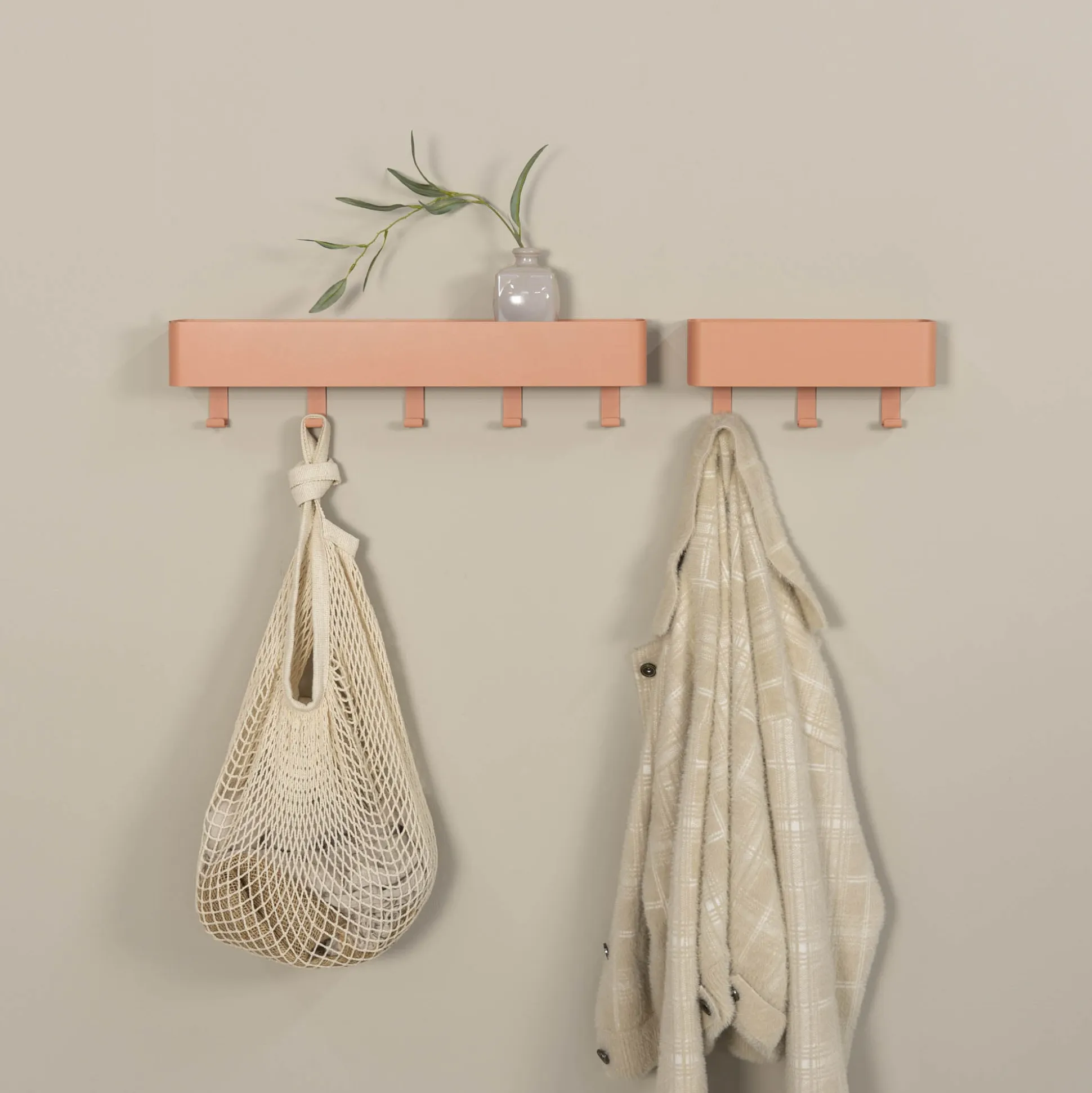 Kapstok Raaf Terracotta 3-haaks