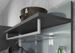 Kapstokpaneel Mercurius Grafiet Grijs