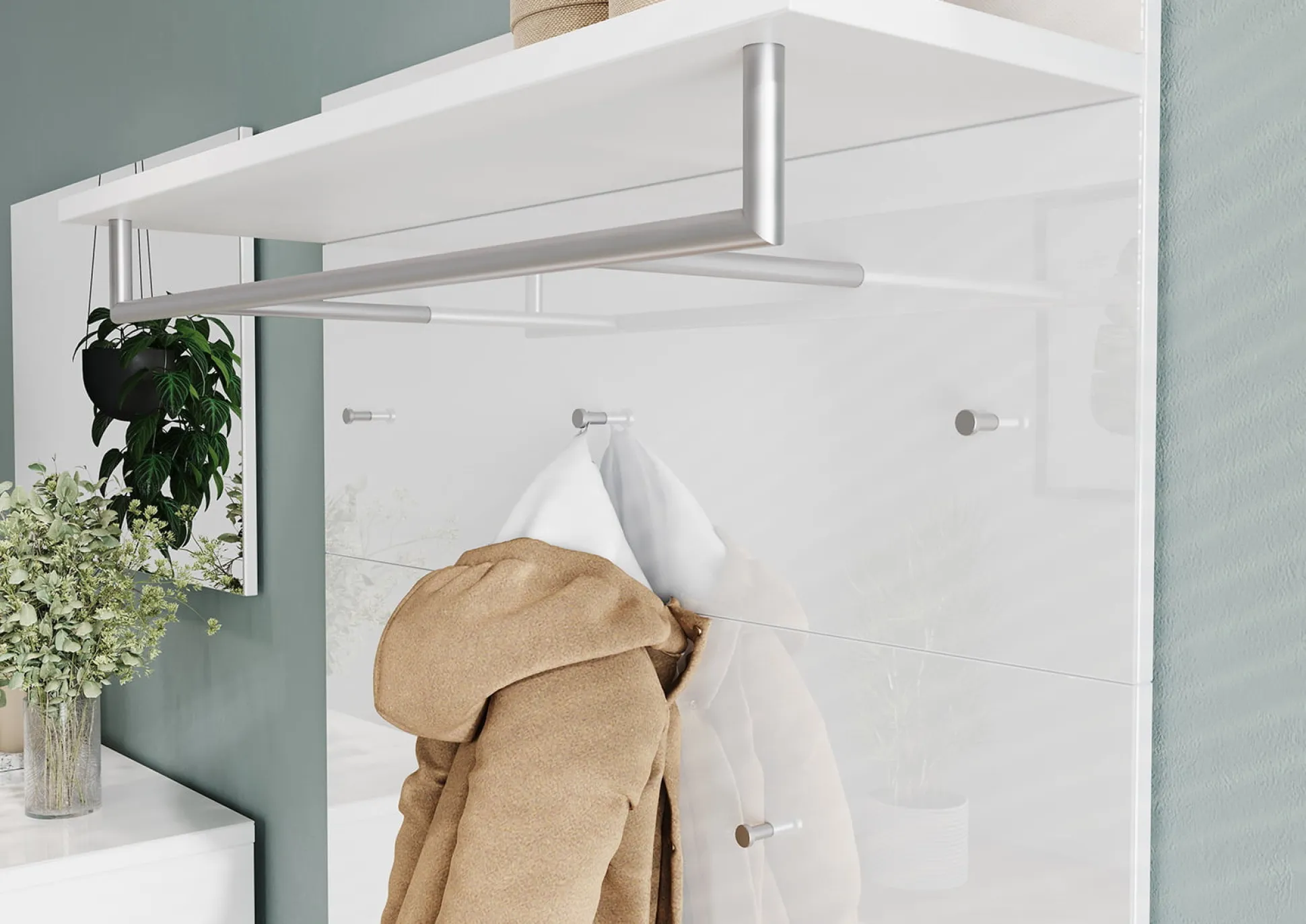 Kapstokpaneel Montreal Wit