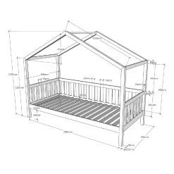 Kinderbed Bibi Antraciet 3