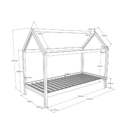 Kinderbed Bibi Wit 2