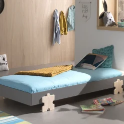 Kinderbed Elif Grijs