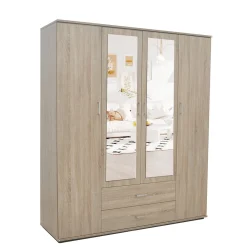 Kledingkast Jean 4-deurs – Spiegel