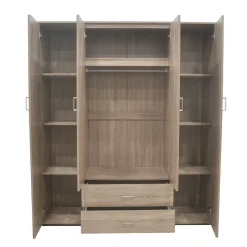 Kledingkast Jean 4-deurs – Spiegel