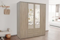 Kledingkast Jean 4-deurs – Spiegel