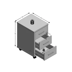 Ladeblok Colorado Eiken