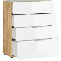 Ladekast Sirmione Wit-Eiken