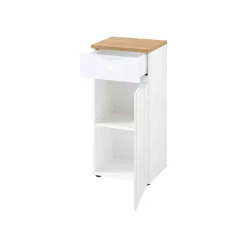 Lage badkamerkast Palma Eiken Wit 86 cm