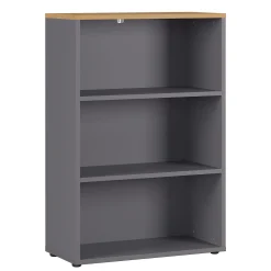 Lage brede kantoorkast Ergonoma Eiken