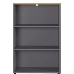 Lage brede kantoorkast Ergonoma Eiken