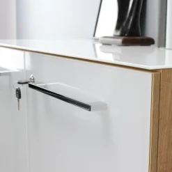 Lage dichte kantoorkast Destin Eiken